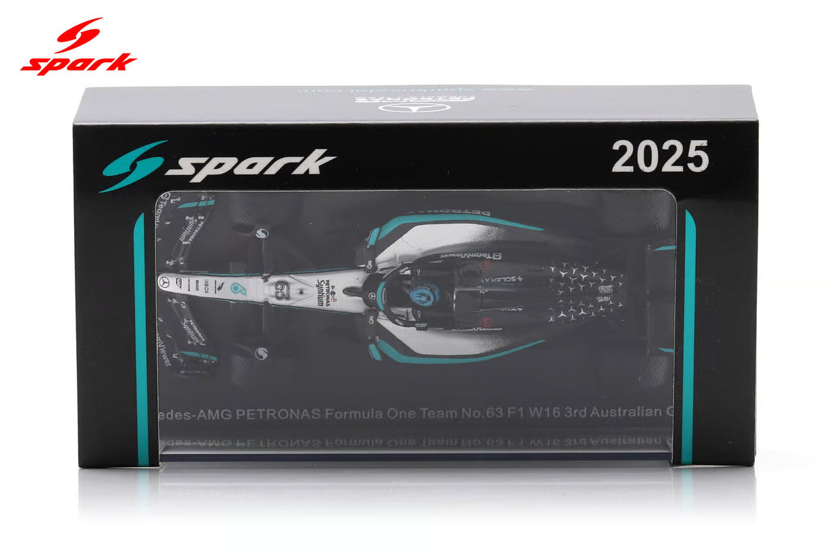 Mercedes W16 No.63 Mercedes-AMG PETRONAS Formula One Team 3rd Australian GP 2025 George Russell