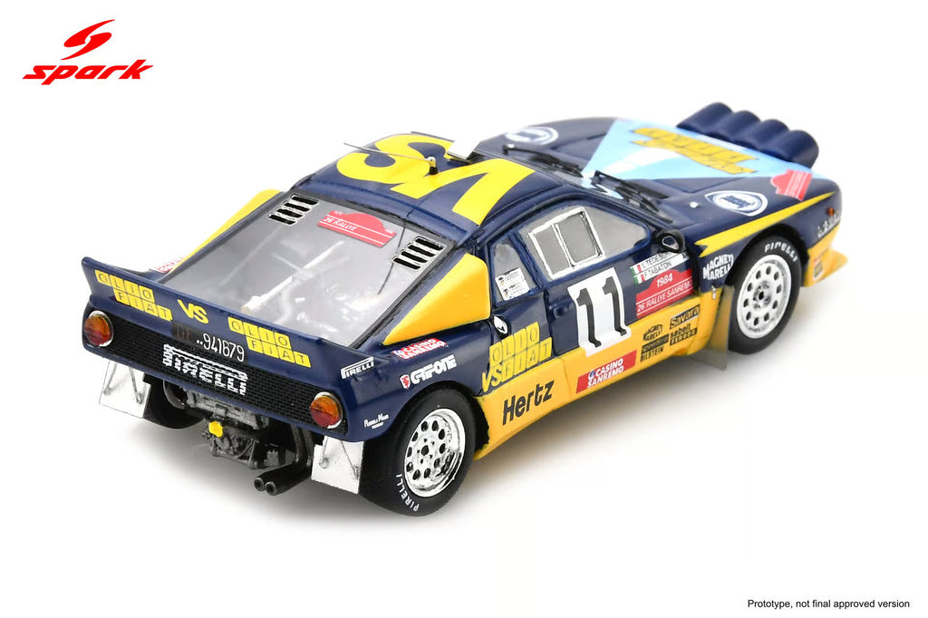 Pre-Order Lancia 037 Rally No.11 Sanremo Rally 1984 F. Tabaton - L. Tedeschini