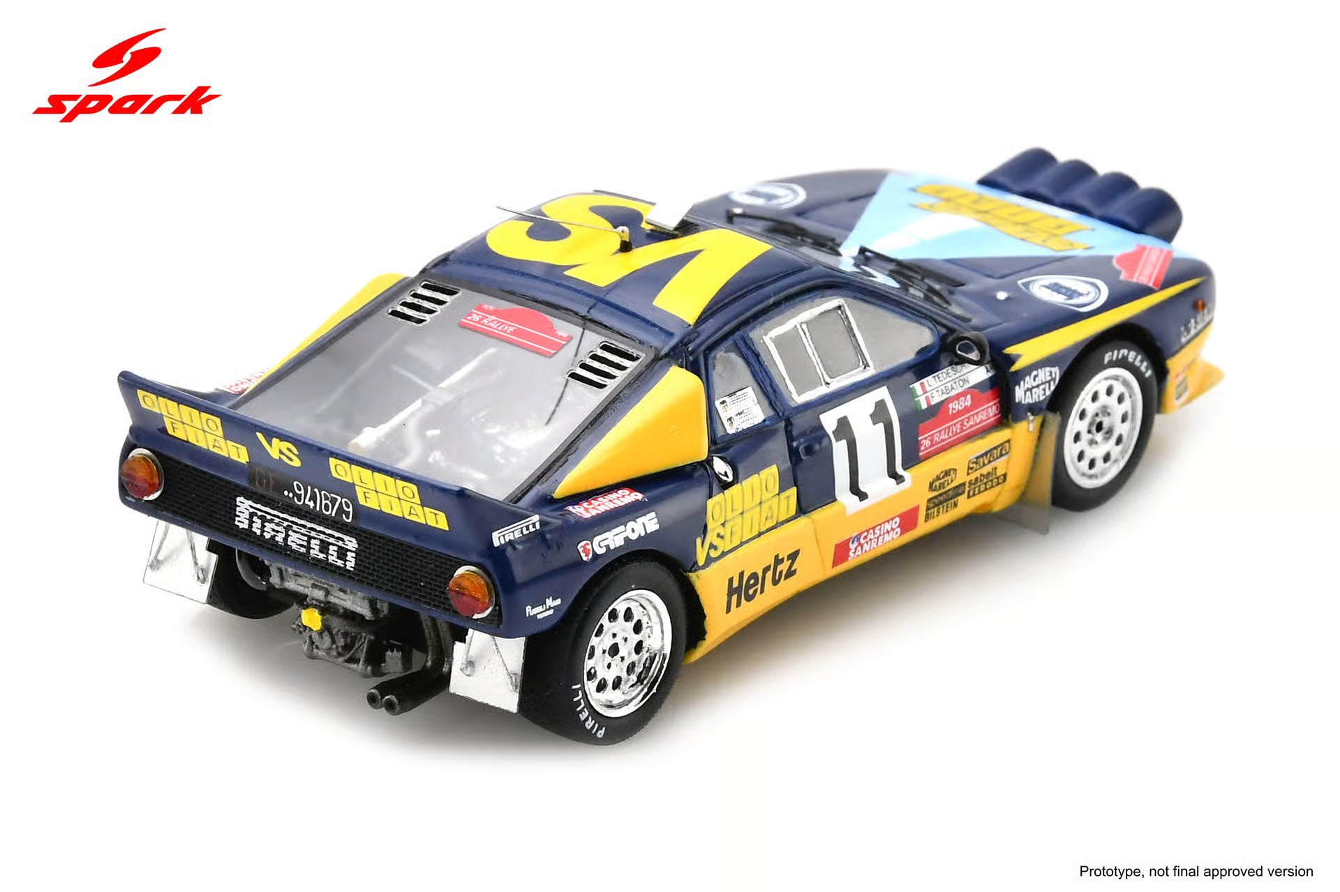 Pre-Order Lancia 037 Rally No.11 Sanremo Rally 1984 F. Tabaton - L. Tedeschini