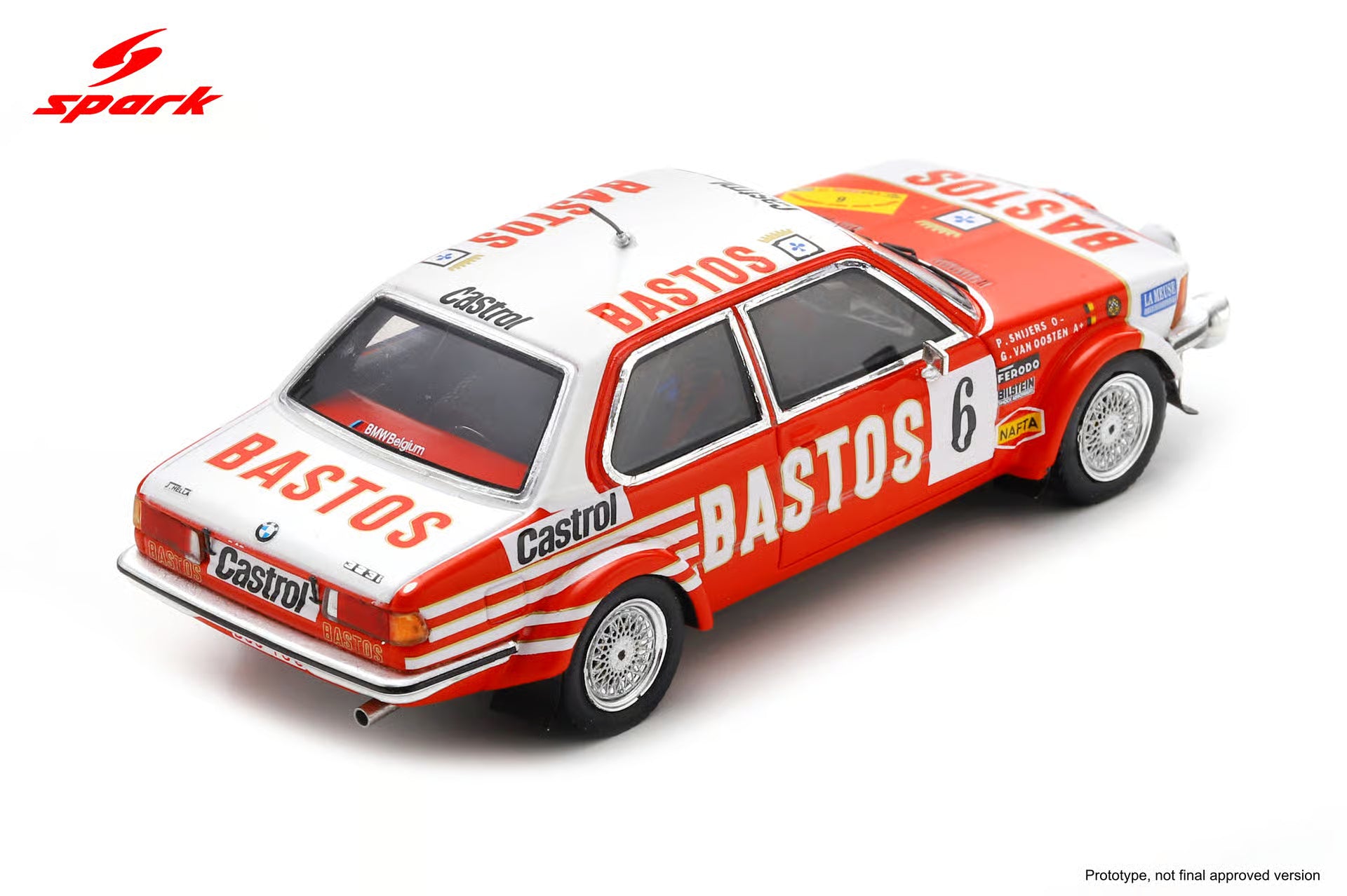 Pre-Order BMW 323i Gr 2 No.6 5th Condroz Rally 1982 P. Snijers - G. van Oosten