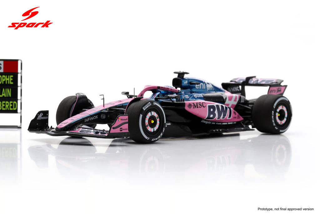 Pre-Order - BWT Alpine Formula One Team A525 No.10 Las Vegas GP 2025 Pierre Gasly (with pit board) 1:43