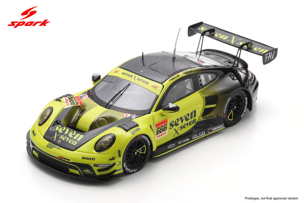 Pre-Order - seven x seven PORSCHE GT3R EVO seven x seven Racing No.666 GT300 SUPER GT 2026 S. Muller - K. Fujinami - TBN