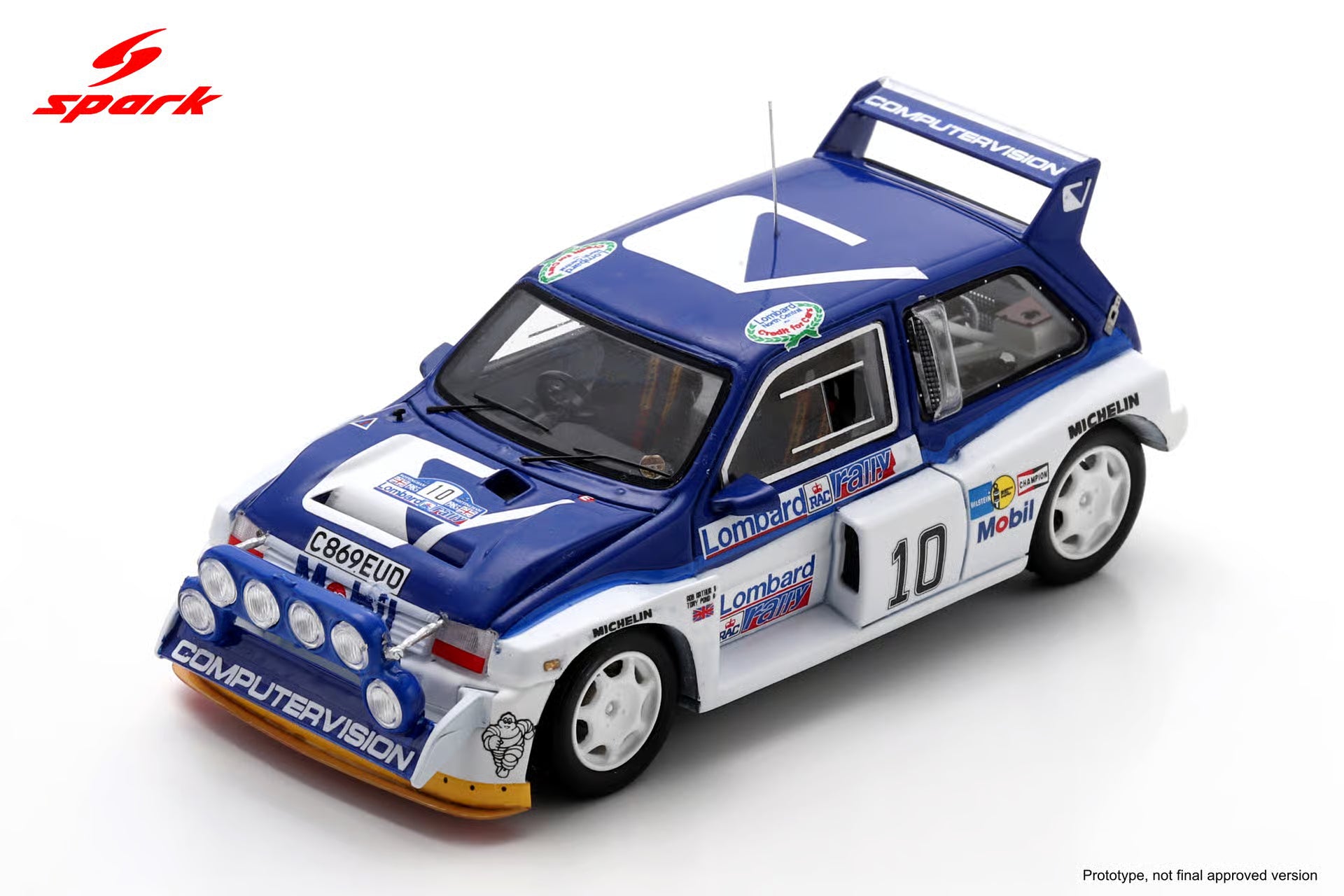 Pre-Order MG Metro 6R4 No.10 3rd RAC Rally 1985 T. Pond – R. Arthur 1:43