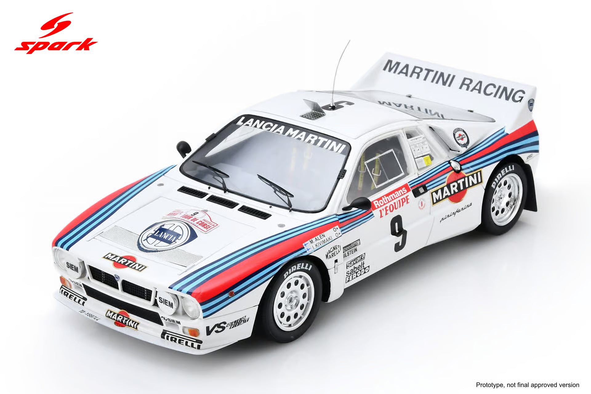Pre-Order Lancia 037 Rally No.9 Winner Tour de Corse 1983 M. Alén - I. Kivimäki