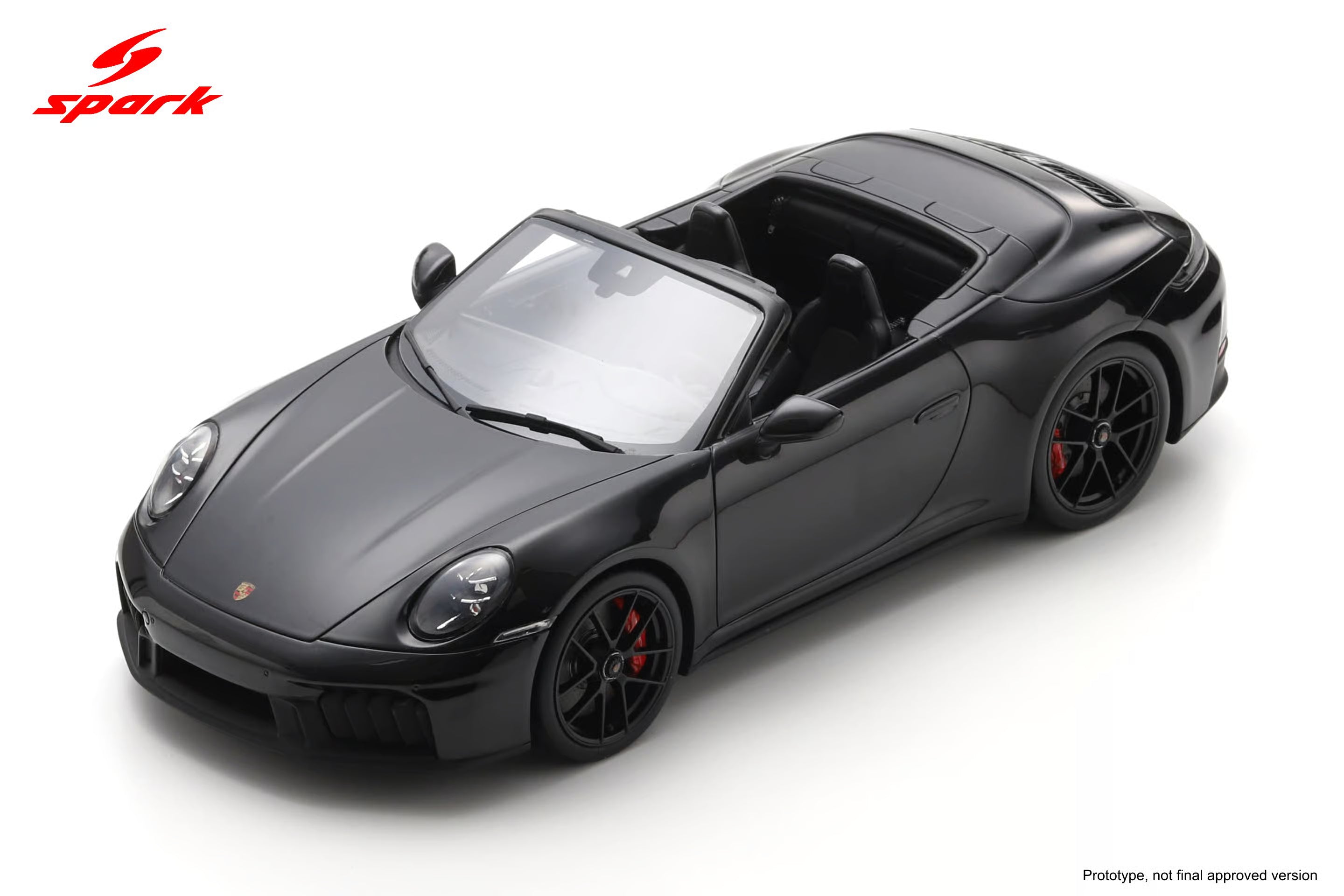 Pre-Order Porsche 911 Carrera 4 GTS Cabriolet (992.2)  - Jet Black Metallic