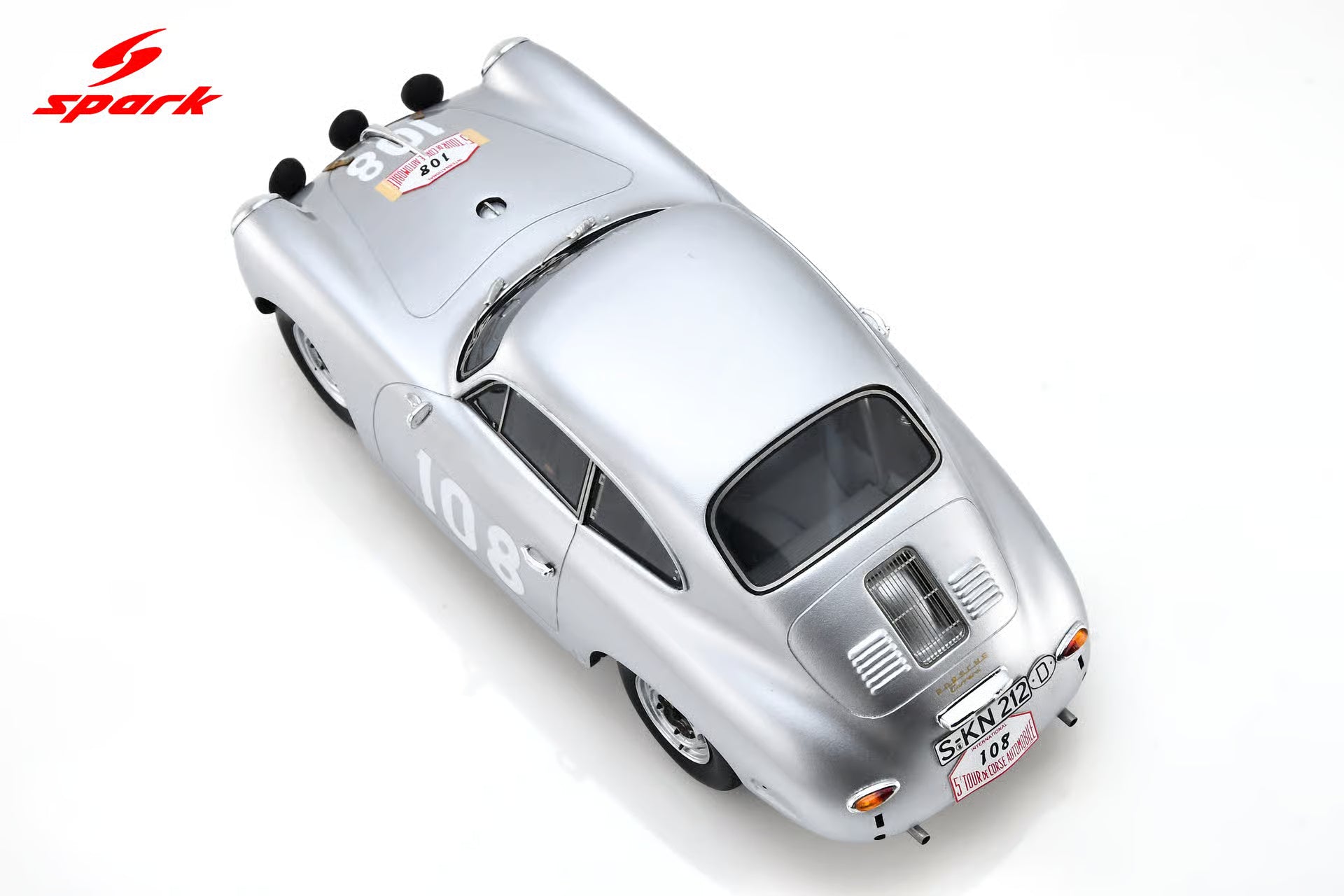 Pre-Order Porsche 356 BT5 1600GS Carrera GT No.108 Winner Tour De Corse 1960 Paul-Ernst Strähle -  Herbert Linge