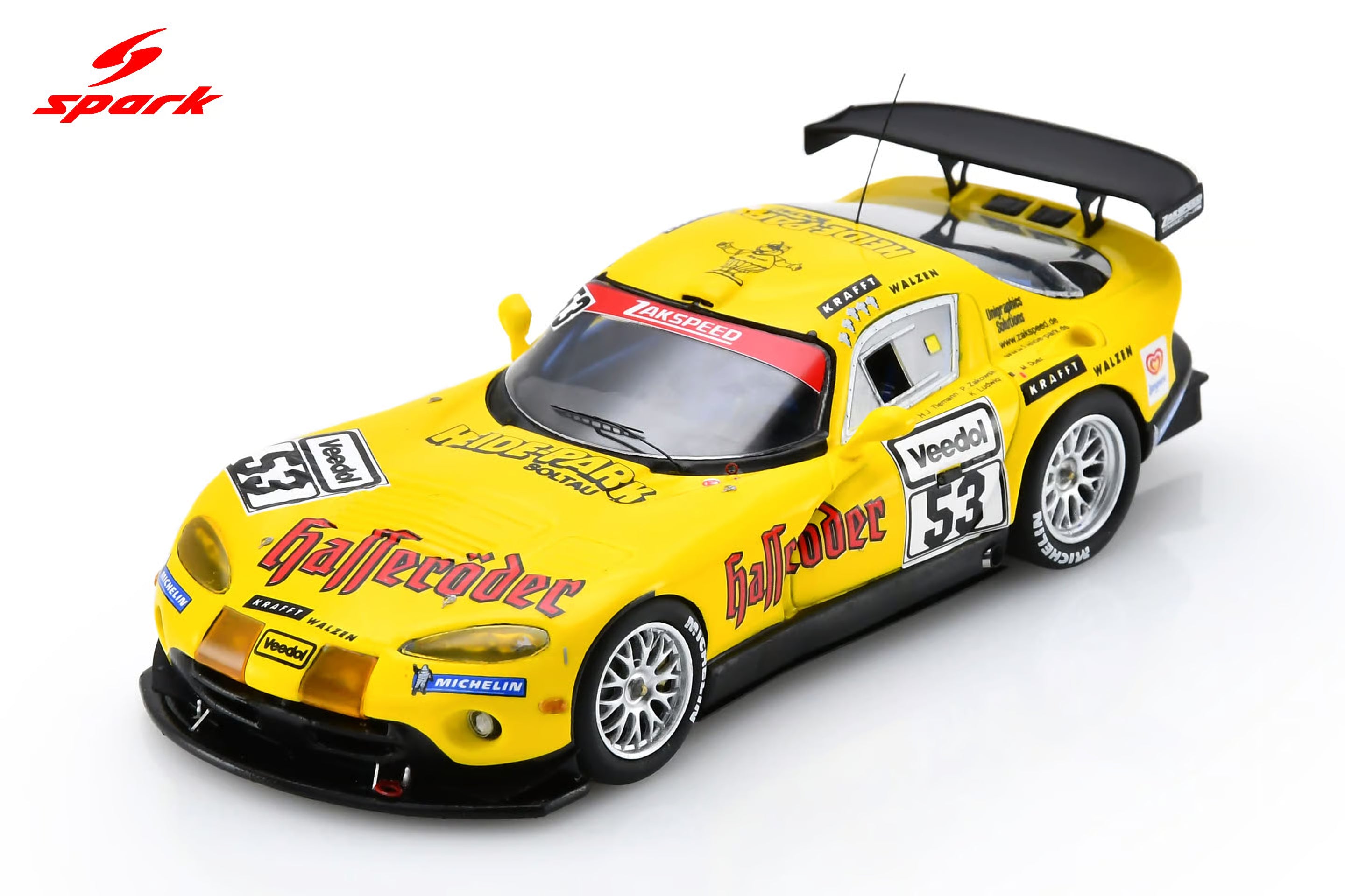 Pre-Order Chrysler Viper GTS-R No.53 Zakspeed Racing Winner Nürburgring 24H 1999 P. Zakowski - H-J. Tiemann - K. Ludwig - M. Duez