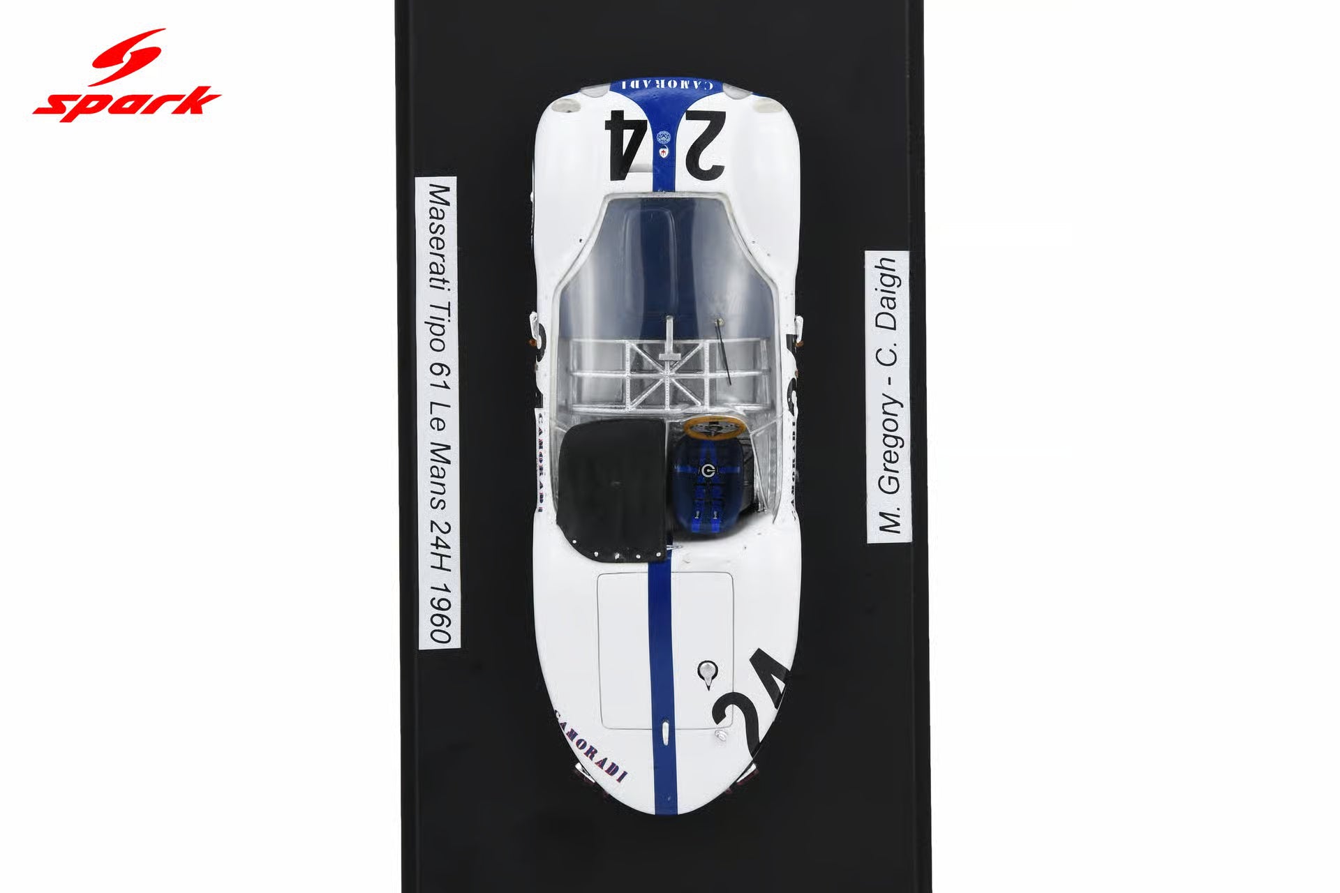 Maserati Tipo 61 No.24 24H Le Mans 1960 M. Gregory - C. Daigh 1:43