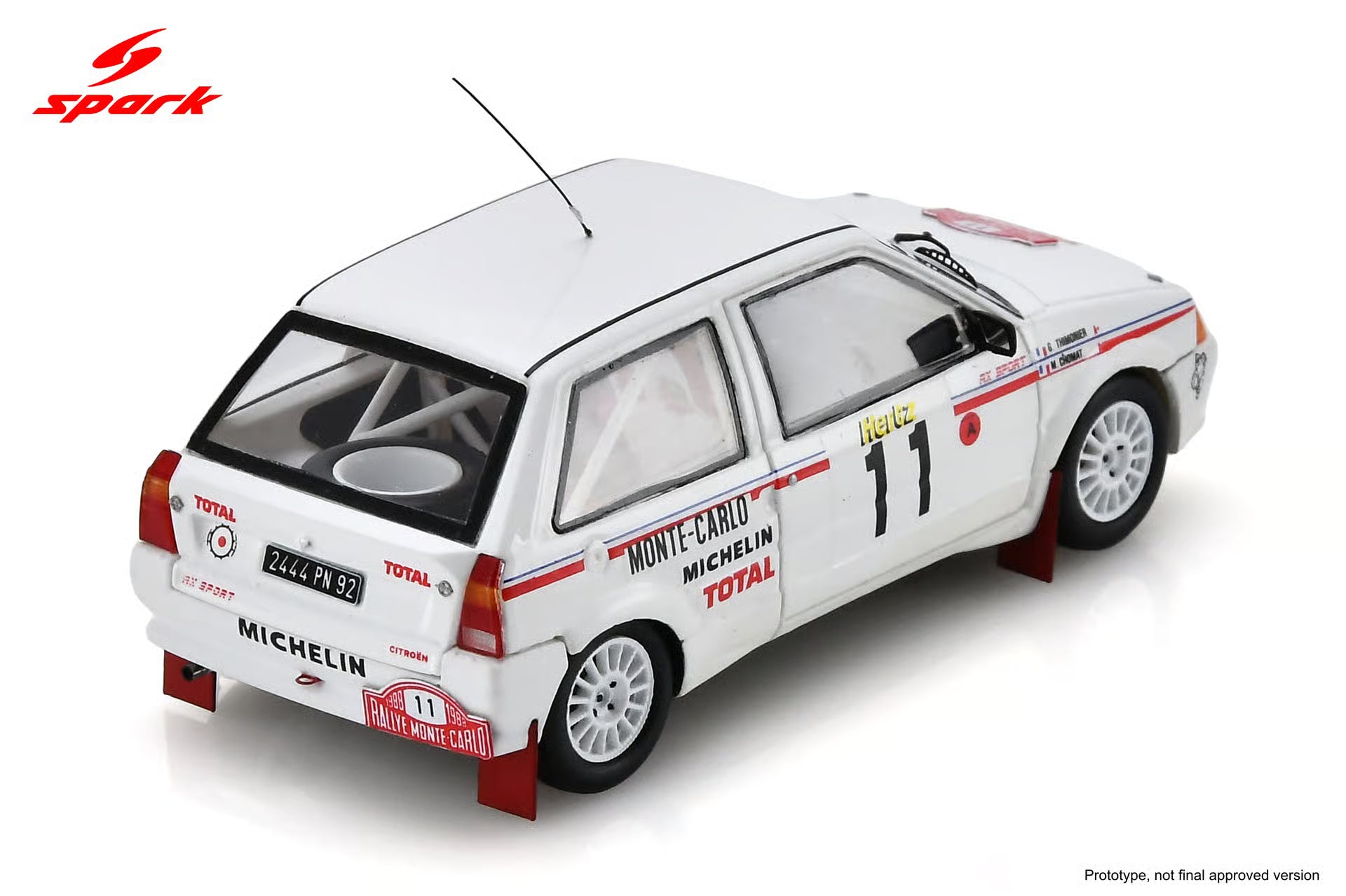 Pre-Order Citroën AX No.11 Monte Carlo Rally 1988 M. Chomat - G. Thimonier