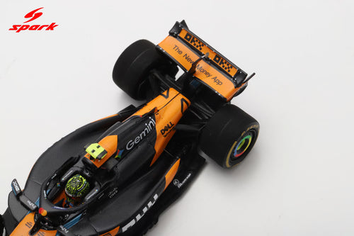 McLaren MCL39 No.4 Winner Brazilian GP 2025 Lando Norris (with number board) 1:43