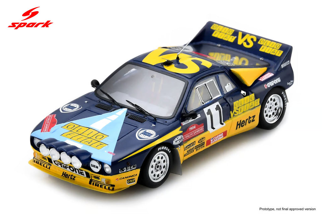 Pre-Order Lancia 037 Rally No.11 Sanremo Rally 1984 F. Tabaton - L. Tedeschini