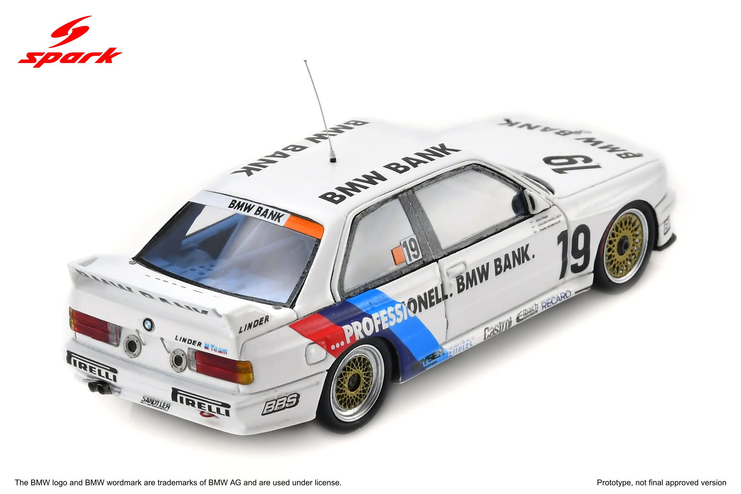 Pre-Order BMW M3 E30 No.19 Linder M Team Winner Nürburgring 24H 1990 A. Heger - F. Schmickler - J. Winkelhock