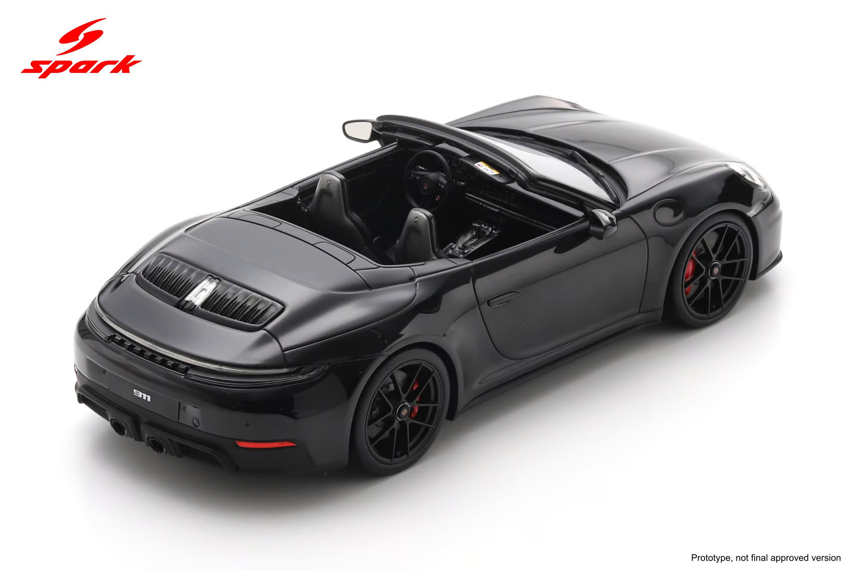 Pre-Order Porsche 911 Carrera 4 GTS Cabriolet (992.2)  - Jet Black Metallic