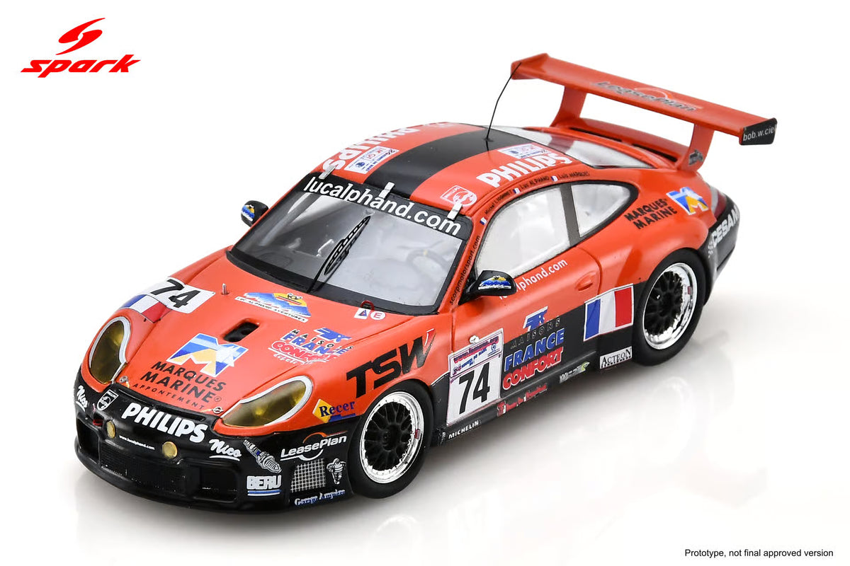 Pre-Order Porsche 996 GT3-R No.74 17th Le Mans 24H 2001 L. Alphand - M. Ligonnet - L. Marques