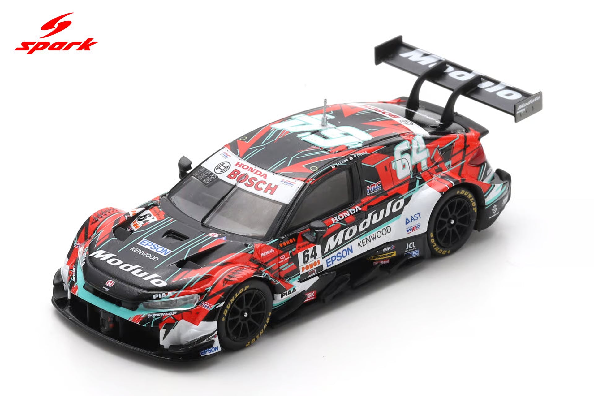 Pre-Order Modulo CIVIC TYPE R-GT Modulo Nakajima Racing No.64 GT500 SUPER GT 2025 T. Izawa - R. Okusa