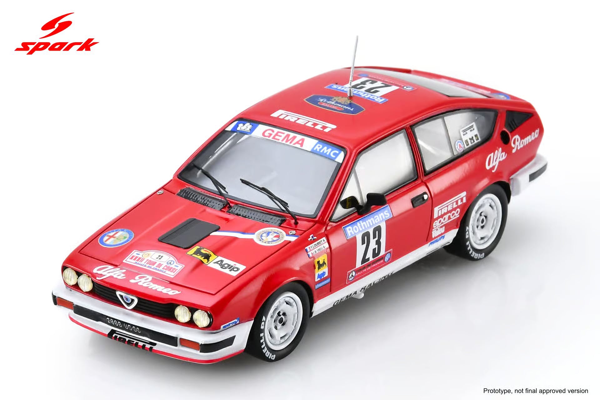 Pre-Order Alfa Romeo GTV6 No.23 5th Tour de Corse 1985 Y. Loubet - J-B. Vieu