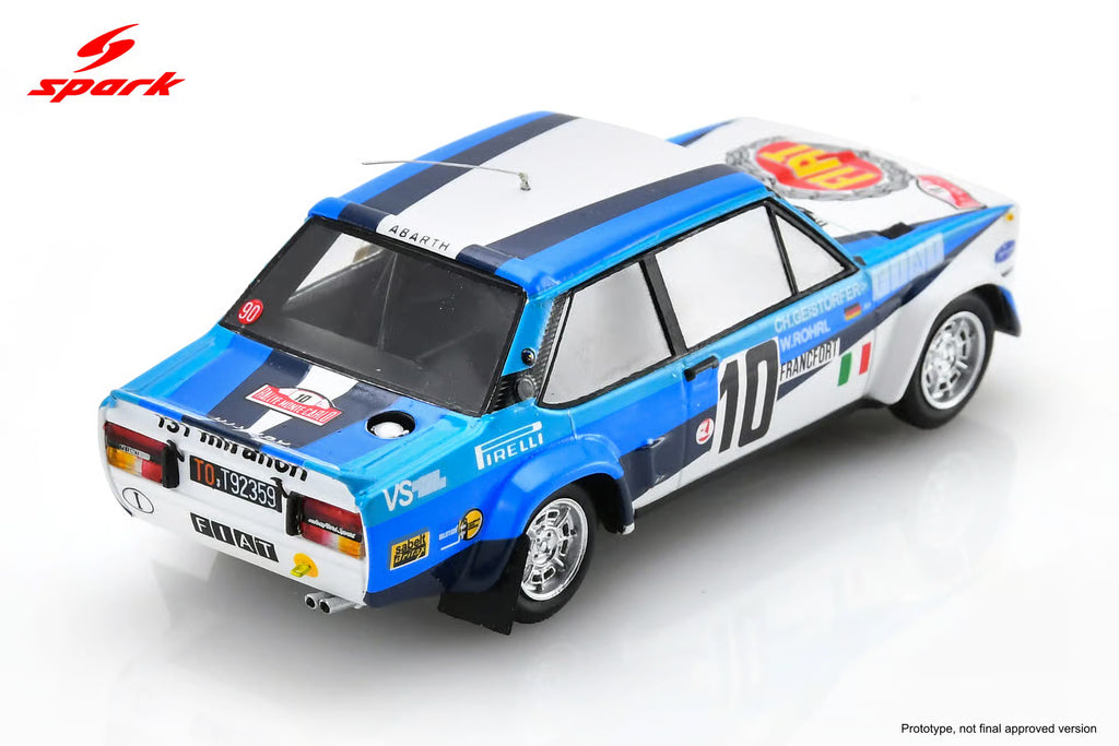 Pre-Order Fiat 131 Abarth No.10 Winner Monte Carlo Rally 1980 W. Röhrl - C. Geistdörfer