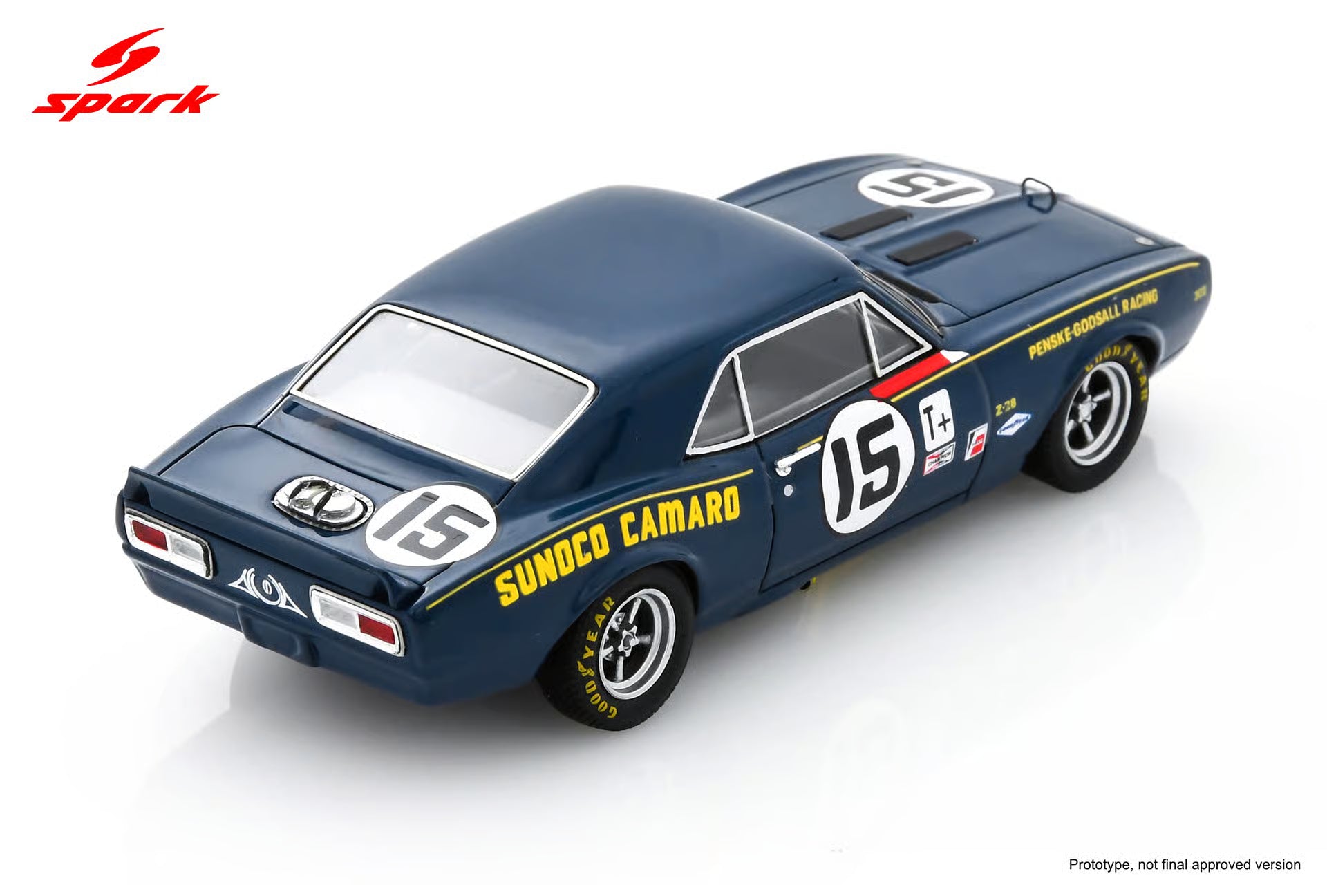 Chevrolet Camaro #15 3rd 12H Sebring 1968 Mark Donohue Craig Fisher 1:43