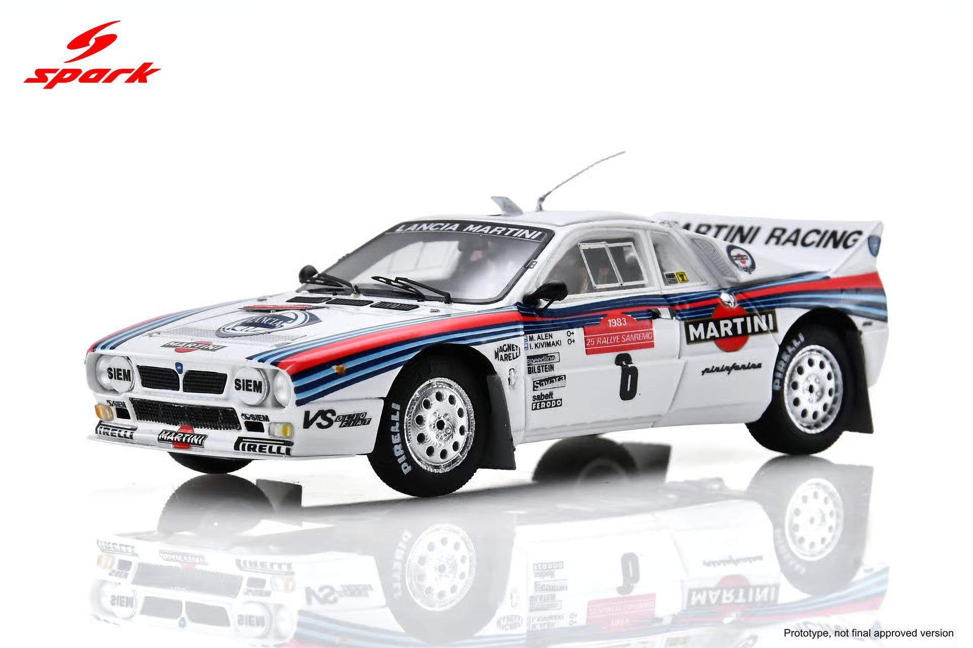 Pre-Order Lancia 037 Rally No.6 Winner Sanremo Rally 1983 M. Alén - I. Kivimäki