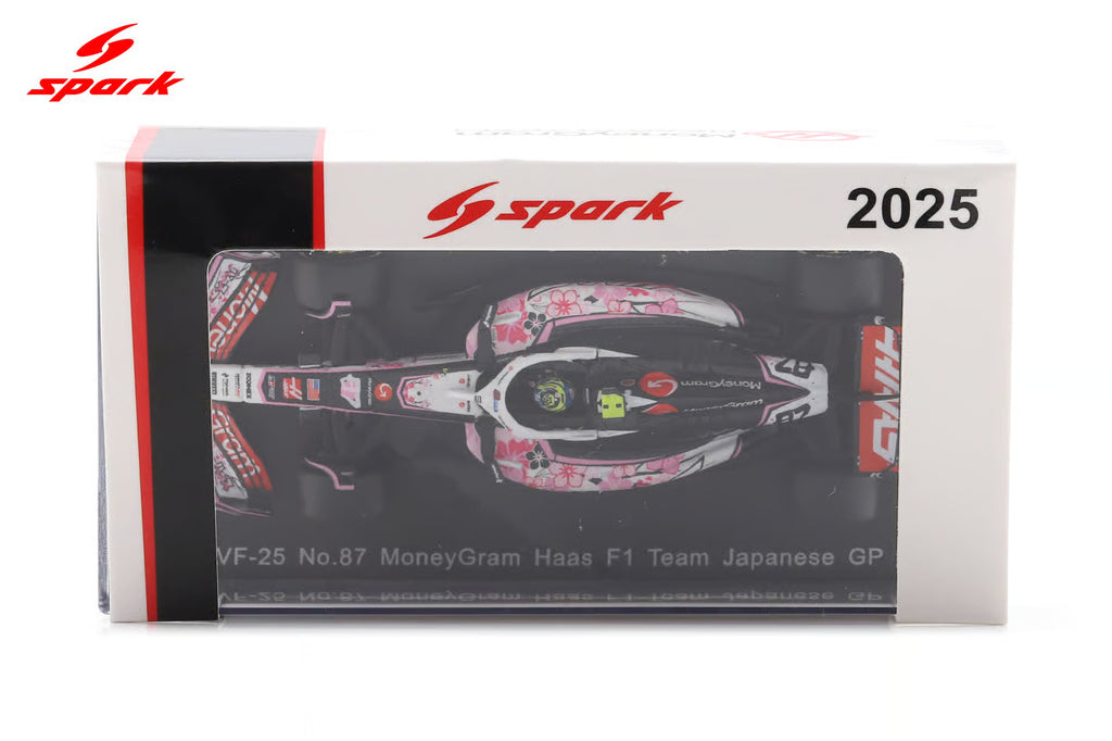Pre-Order Haas VF-25 No.87 MoneyGram Haas F1 Team Japanese GP 2025 Oliver Bearman 1:64