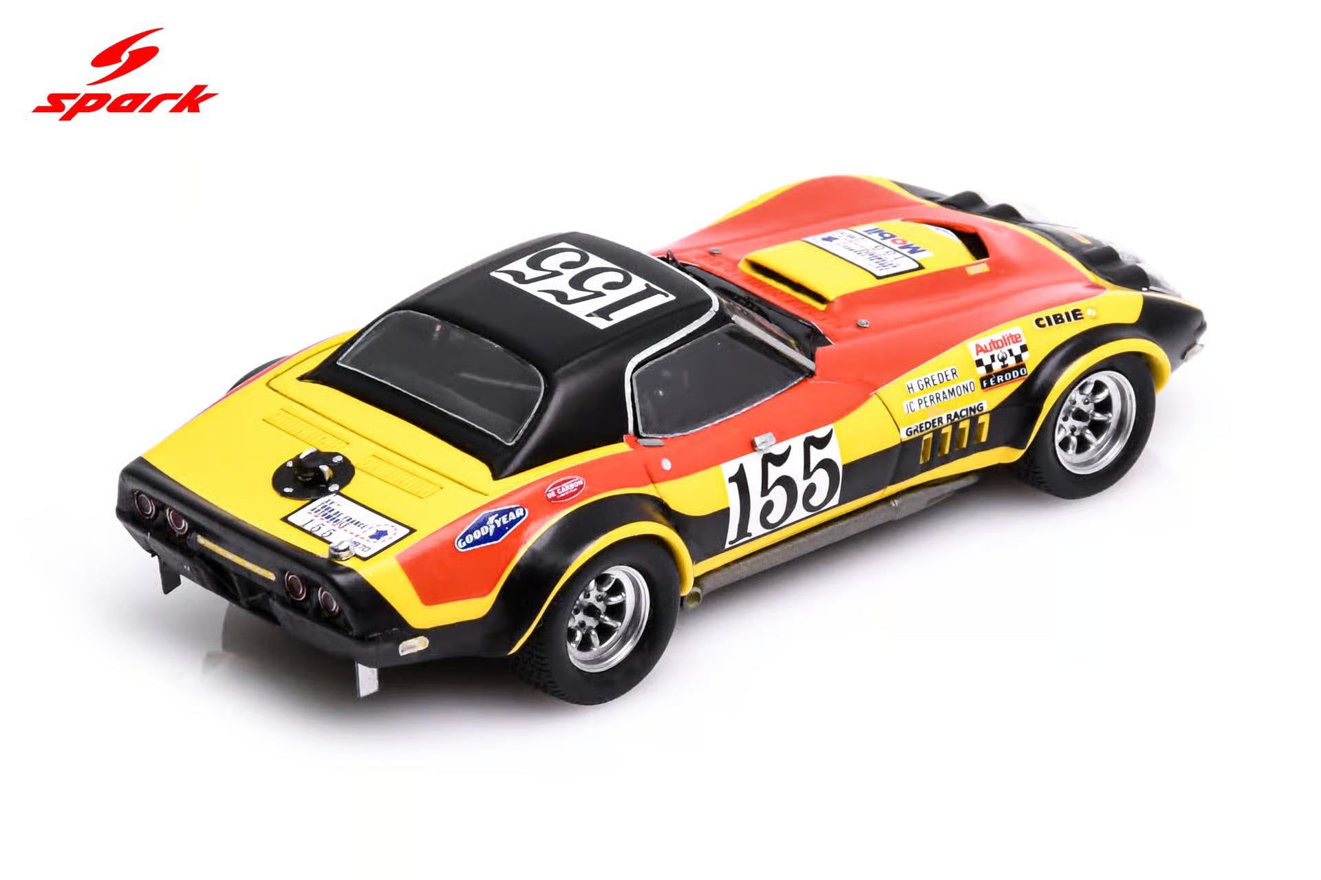 Chevrolet Corvette C3 No.155 Tour de France 1970 H. Greder - J-C. Perramond Limited 500 1:43