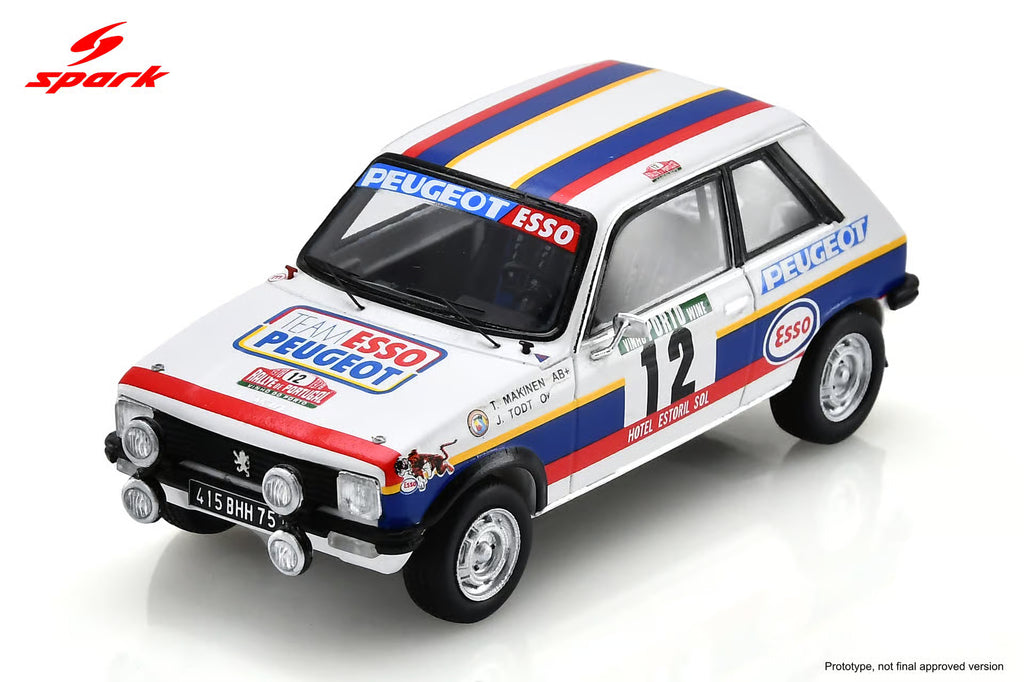 Pre-Order Peugeot 104 ZS No.12 7th Rally Portugal 1978 T. Mäkinen - J. Todt