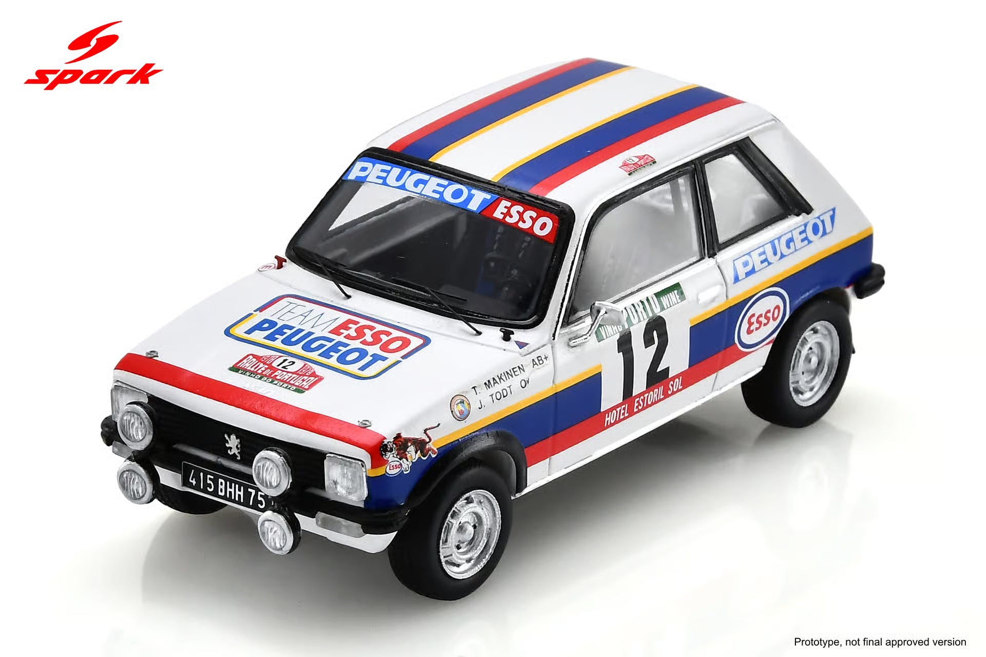 Pre-Order Peugeot 104 ZS No.12 7th Rally Portugal 1978 T. Mäkinen - J. Todt