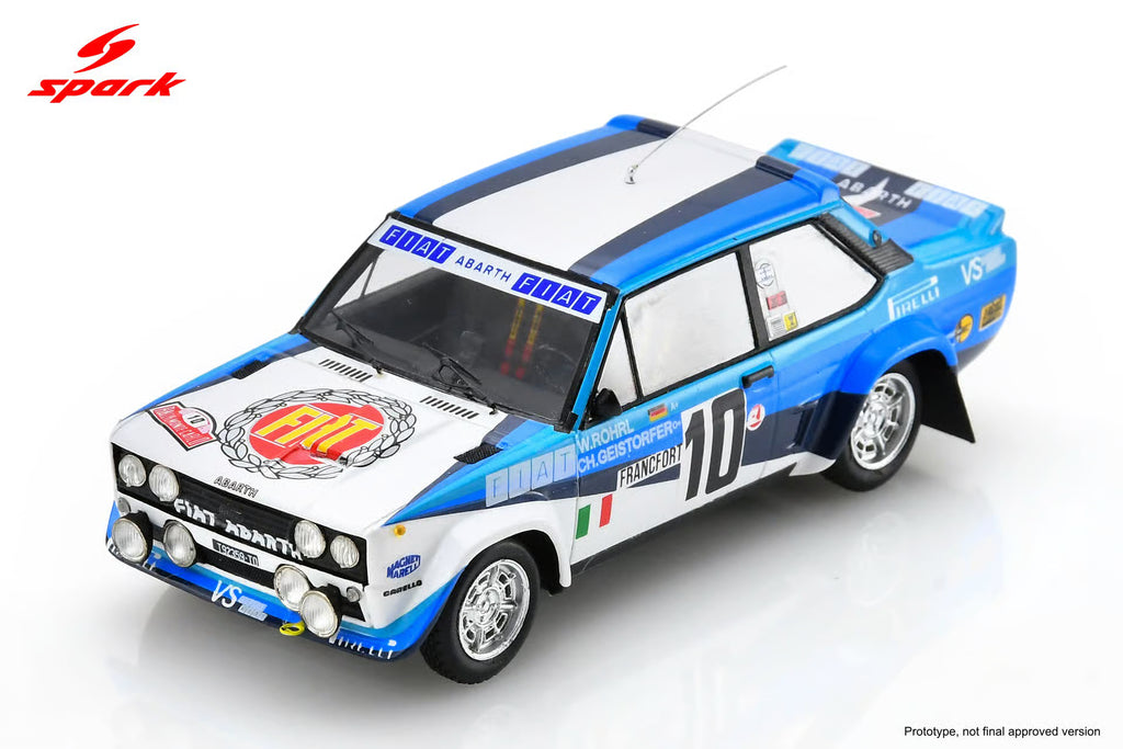 Pre-Order Fiat 131 Abarth No.10 Winner Monte Carlo Rally 1980 W. Röhrl - C. Geistdörfer