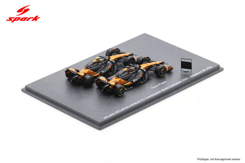 McLaren MCL39 No.4 & No.81 Formula 1 Constructors' Champion 2025 Lando Norris & Oscar Piastri