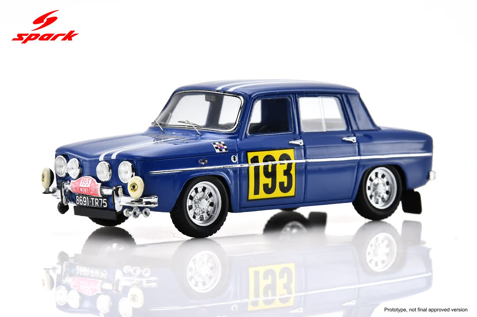 Pre-Order Renault 8 Gordini 1300 No.193 Monte Carlo Rally 1967 J-C. Andruet - J. Rabate