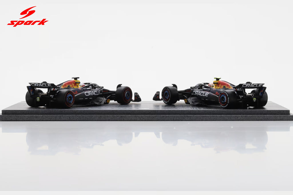 Pre-Order - Oracle Red Bull Racing RB21 No.1 & No.22 Abu Dhabi GP 2025 Max Verstappen & Yuki Tsunoda - Thank You, Yuki 1:64
