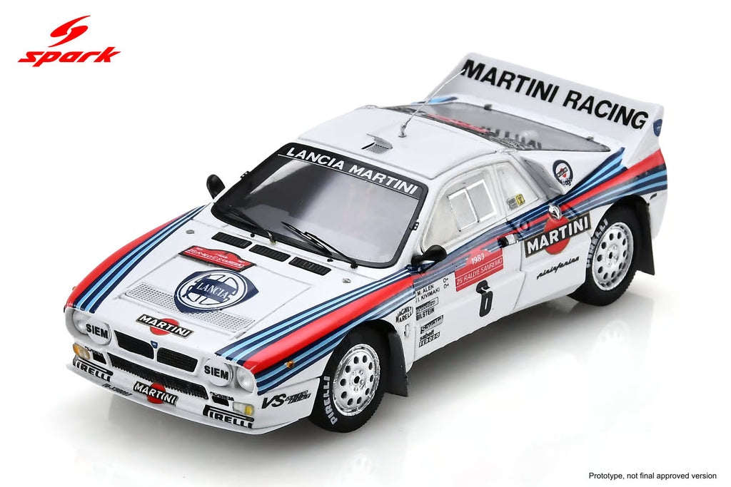 Pre-Order Lancia 037 Rally No.6 Winner Sanremo Rally 1983 M. Alén - I. Kivimäki