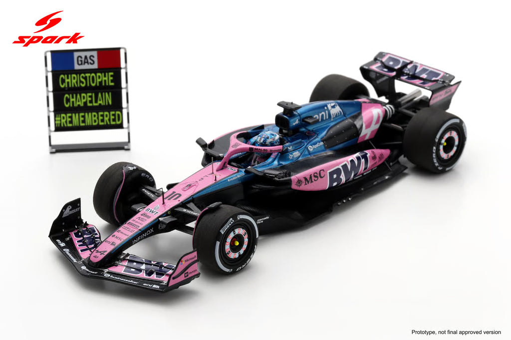 Pre-Order - BWT Alpine Formula One Team A525 No.10 Las Vegas GP 2025 Pierre Gasly (with pit board) 1:43