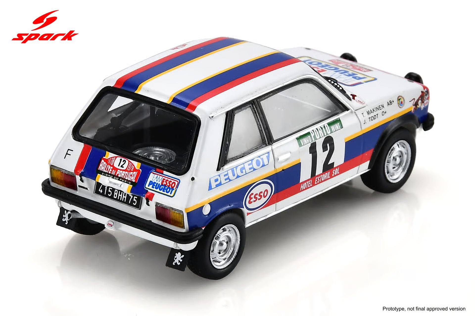 Pre-Order Peugeot 104 ZS No.12 7th Rally Portugal 1978 T. Mäkinen - J. Todt