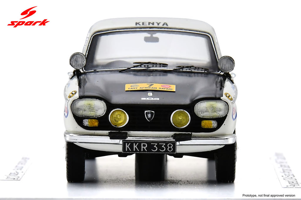 Pre-Order Peugeot 204 No.7 East African Safari Rally (class winner) 1967 H. Lionnet - P. Cliff
