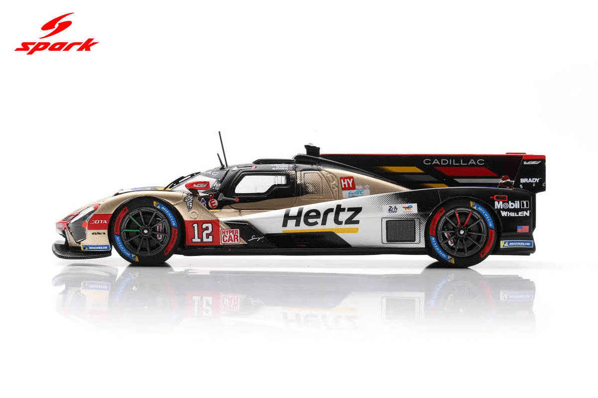 Cadillac V-Series.R No.12 CADILLAC HERTZ TEAM JOTA 4th Le Mans 24H 2026 A. Lynn – W. Stevens – N. Nato 1:43 Scale