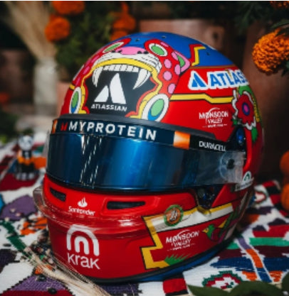Williams Racing Helmet - Alexander Albon - Mexican GP 2025 1:5