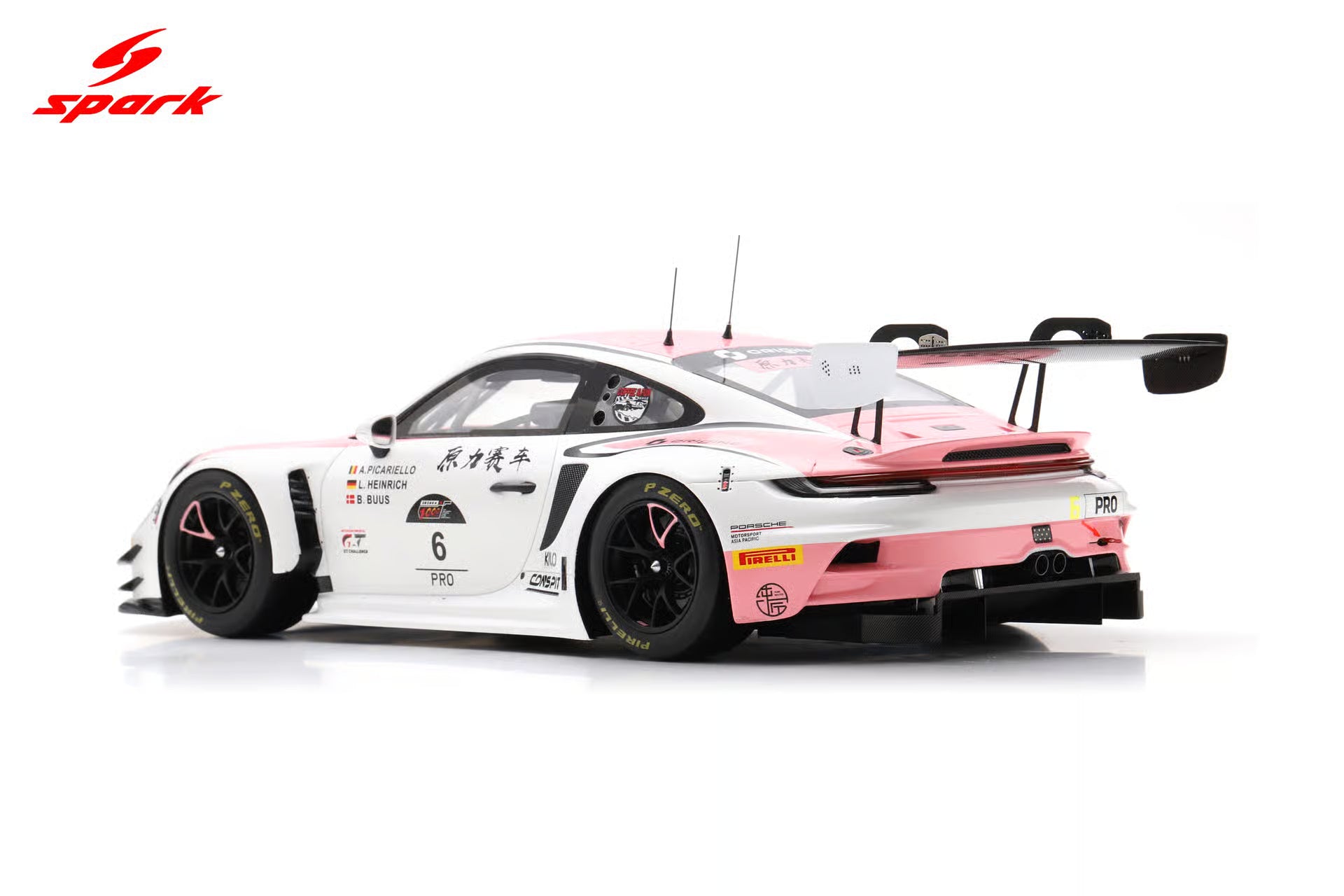 Pre-Order Porsche 911 GT3 R No.6 Origine Motorsport 5th Suzuka 1000km 2025 L. Heinrich - A. Picariello - B. Buus Limited 300 1:18