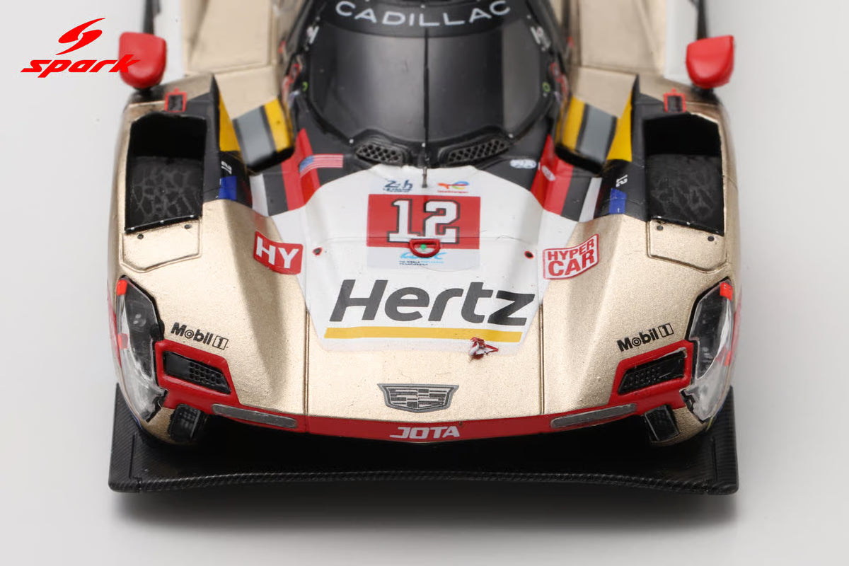 Cadillac V-Series.R No.12 CADILLAC HERTZ TEAM JOTA 4th Le Mans 24H 2026 A. Lynn – W. Stevens – N. Nato 1:43 Scale