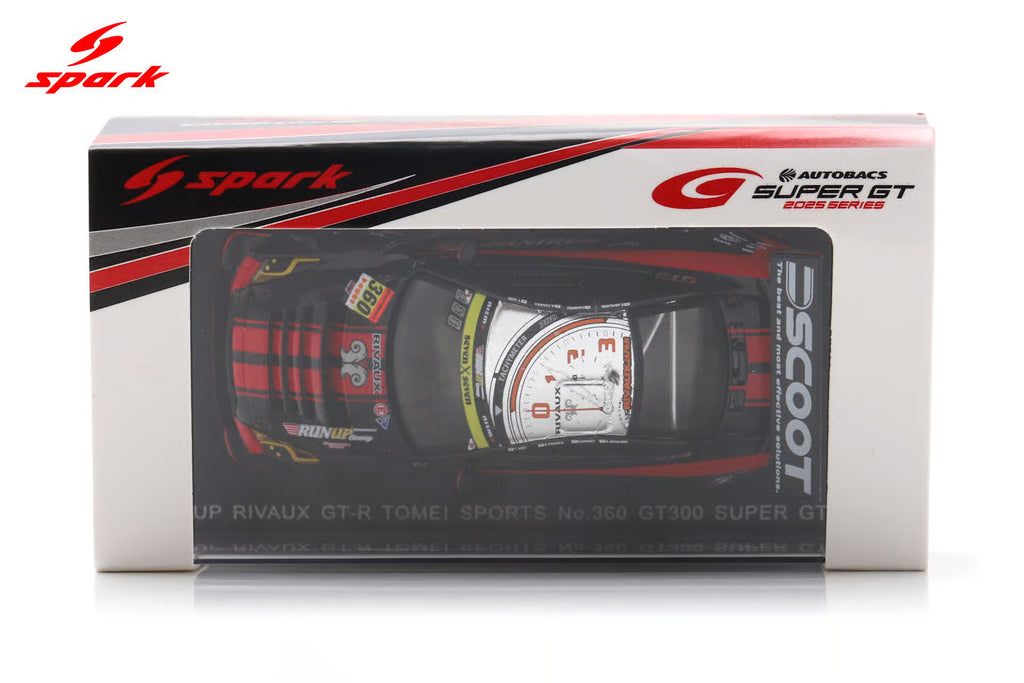 RUNUP RIVAUX GT-R TOMEI SPORTS No.360 GT300 SUPER GT 2025 T. Aoki - R. Arakawa 1:64