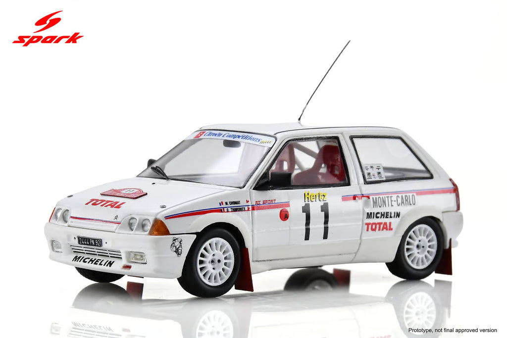 Pre-Order Citroën AX No.11 Monte Carlo Rally 1988 M. Chomat - G. Thimonier