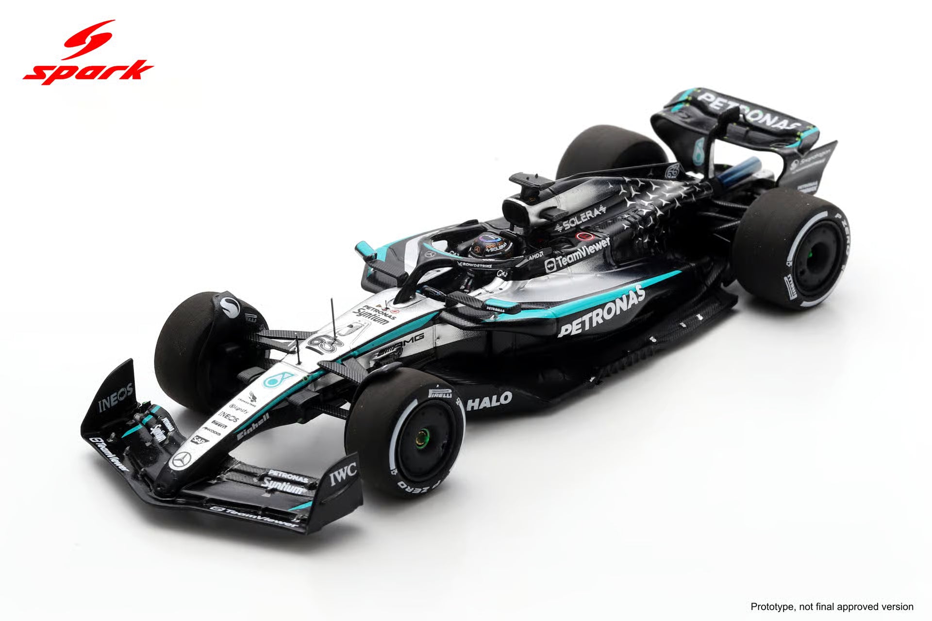 Pre-Order - Mercedes AMG Petronas F1 Team W16e No.63 2nd Las Vegas GP 2025 George Russell 150th GP 1:43