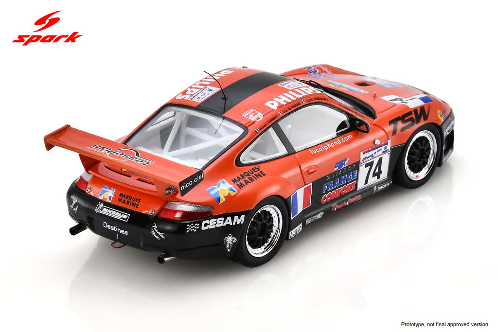 Pre-Order Porsche 996 GT3-R No.74 17th Le Mans 24H 2001 L. Alphand - M. Ligonnet - L. Marques