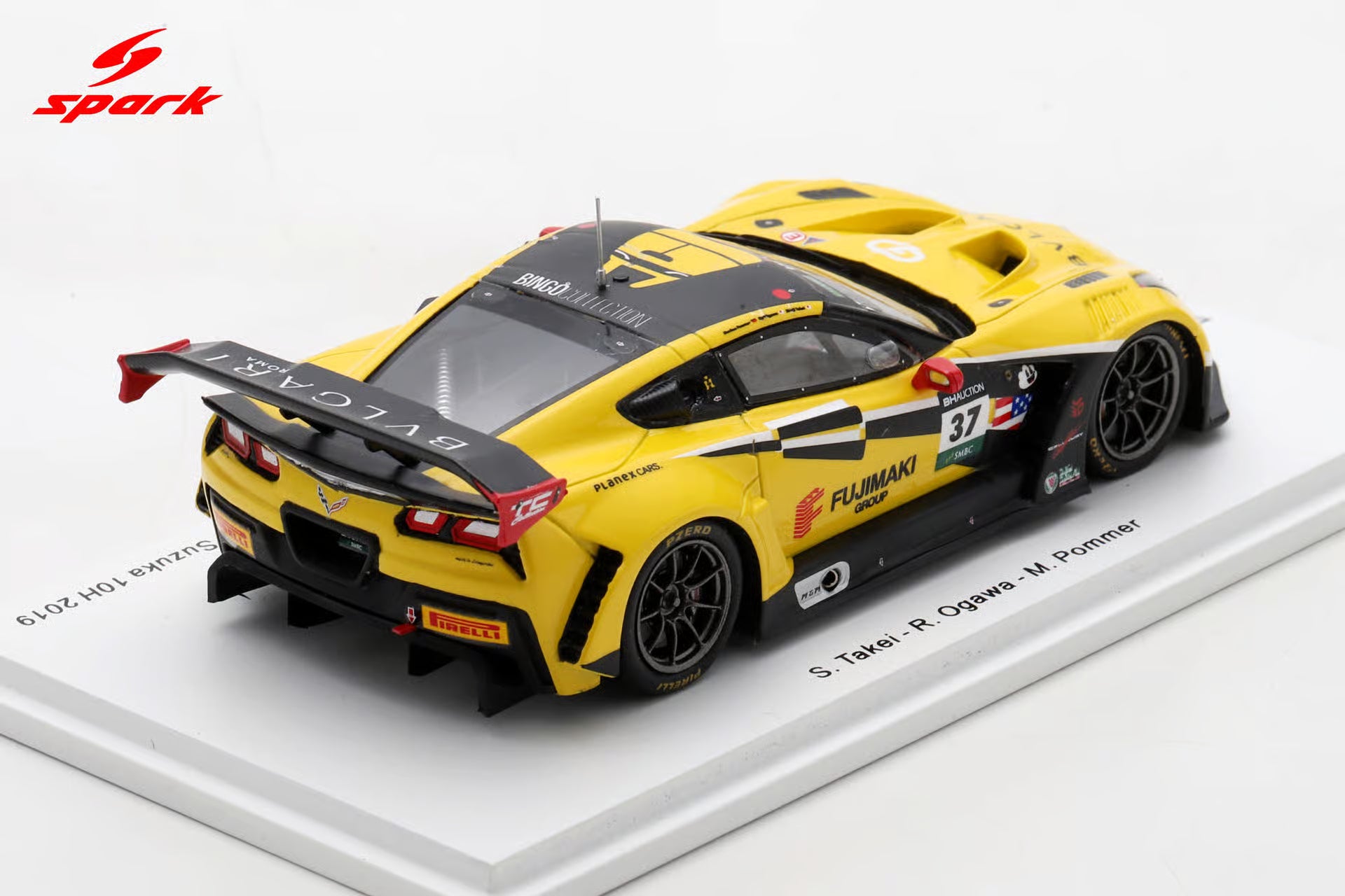 Callaway Corvette C7 GT3-R No.37 Callaway Competition with BINGORACING - Suzuka 10H 2019 - S. Takei - R. Ogawa - M. Pommer 1:43