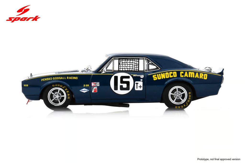 Chevrolet Camaro #15 3rd 12H Sebring 1968 Mark Donohue Craig Fisher 1:43