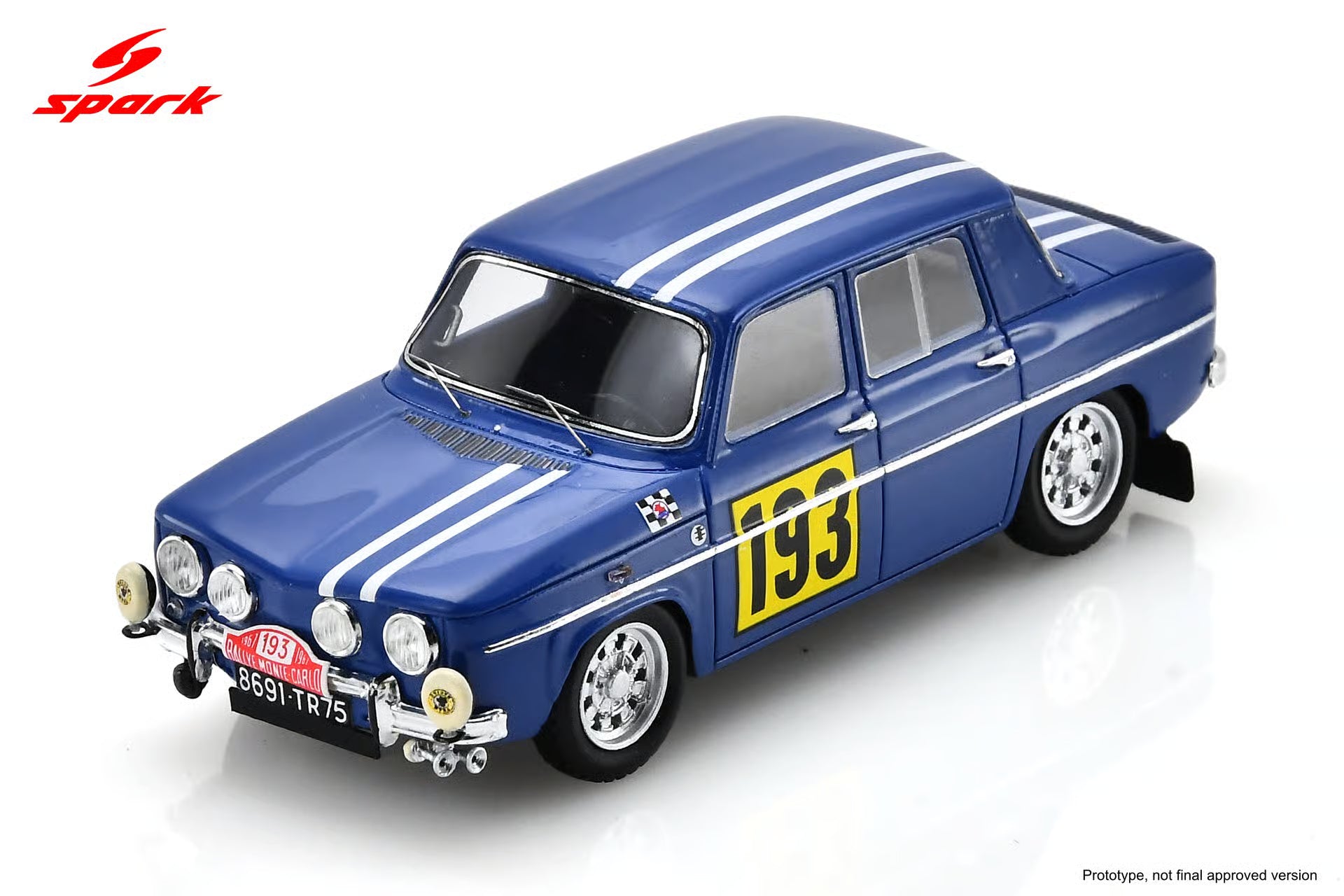 Pre-Order Renault 8 Gordini 1300 No.193 Monte Carlo Rally 1967 J-C. Andruet - J. Rabate