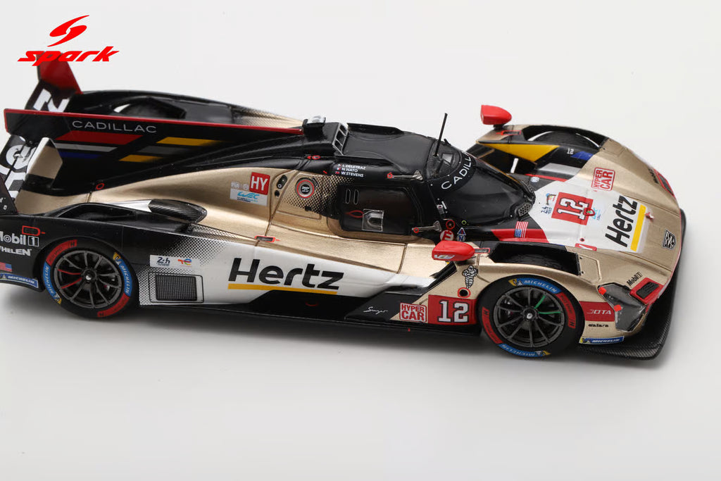 Cadillac V-Series.R No.12 CADILLAC HERTZ TEAM JOTA 4th Le Mans 24H 2026 A. Lynn – W. Stevens – N. Nato 1:43 Scale