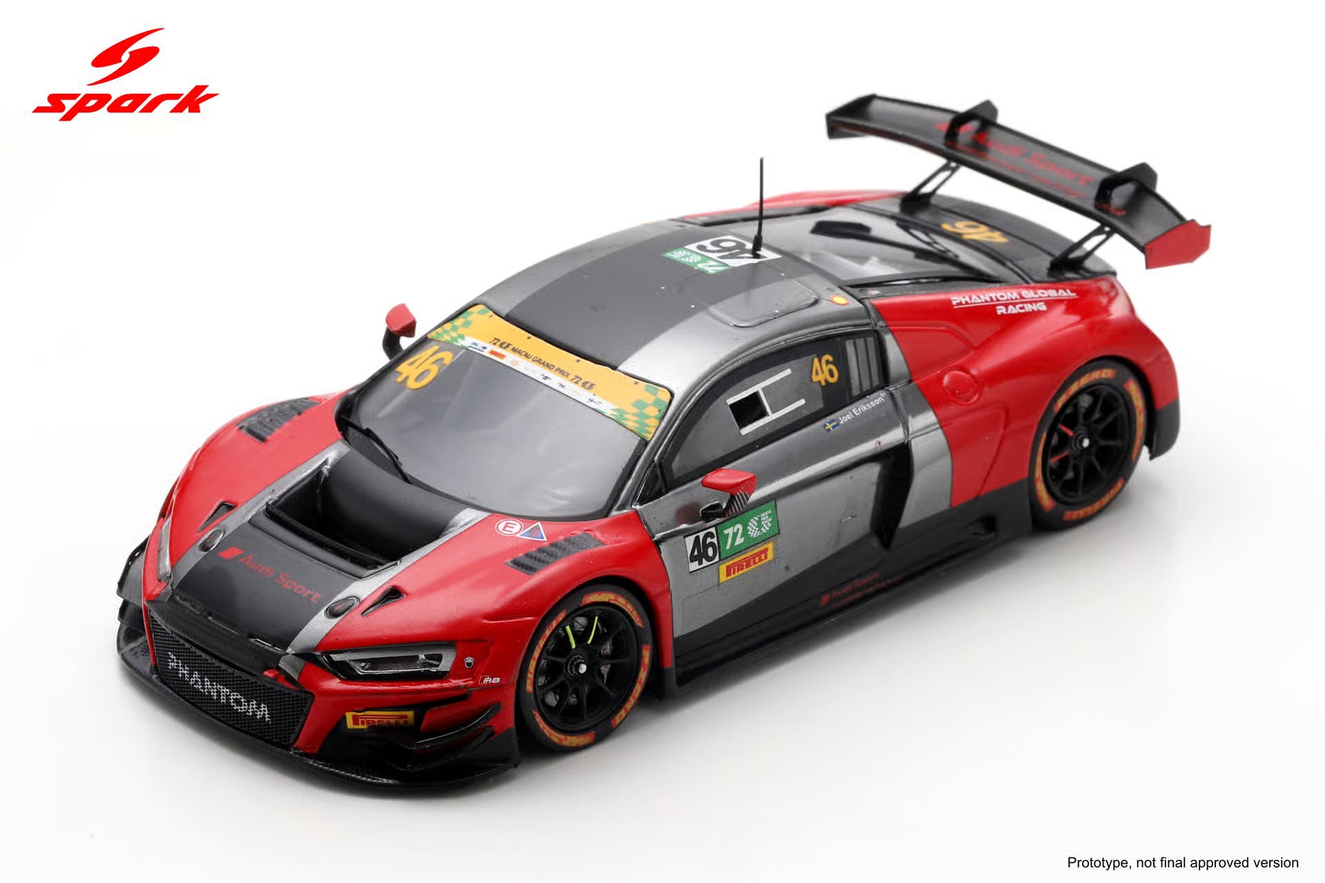Pre-Order - Audi R8 LMS GT3 (Evo II) No.46 Audi Sport Asia Team Phantom Macau GT Cup - FIA GT World Cup 2025  Joel ERIKSSON, Limited 300