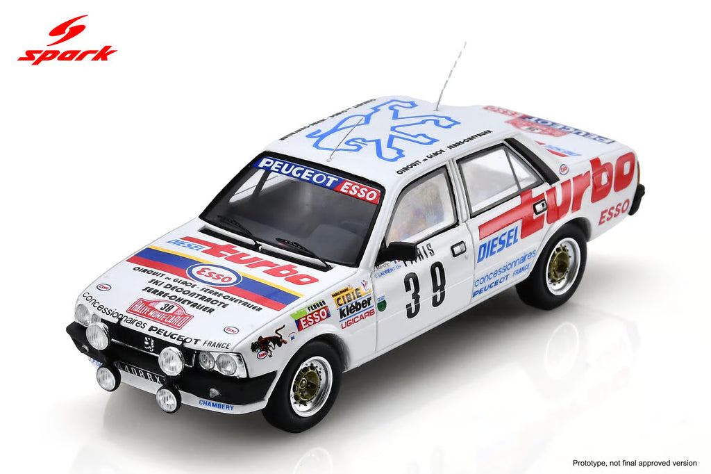 Pre-Order Peugeot 505 Turbo Diesel No.39 Monte Carlo Rally 1981 C. Laurent - J. Marche