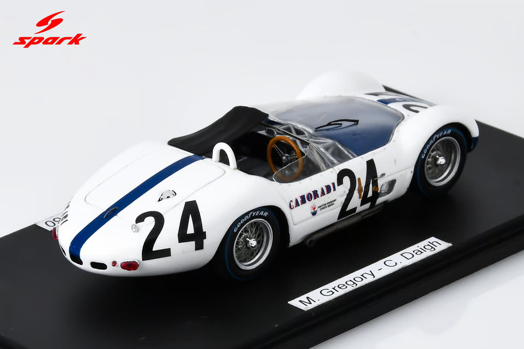 Maserati Tipo 61 No.24 24H Le Mans 1960 M. Gregory - C. Daigh 1:43